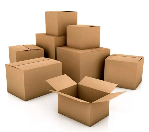 Cardboard moving boxes